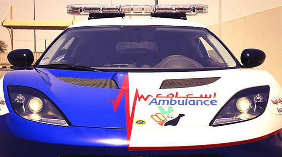 دبي تضم اسرع السيارات في العالم الى اسطولها الطبي صورة رقم 1 دبي تضم اسرع السيارات في العالم الى اسطولها الطبي صورة رقم 1