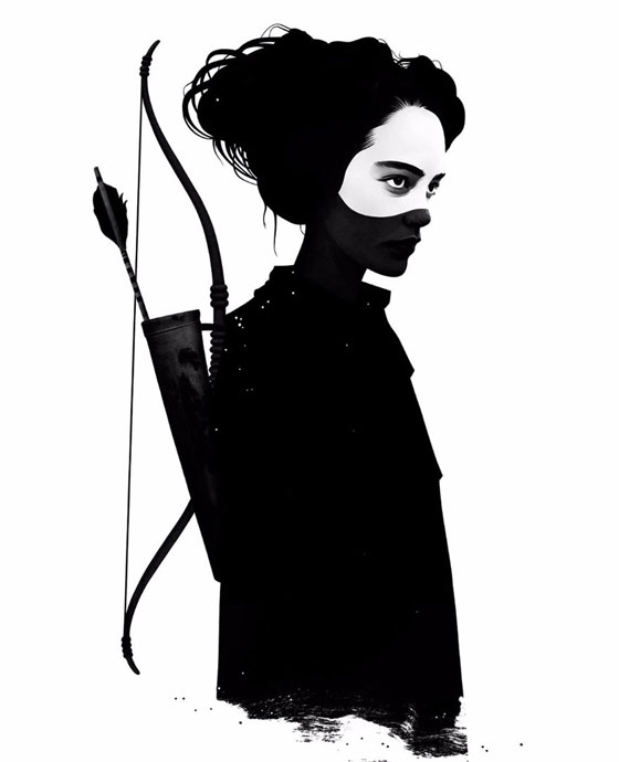 رسومات فنية رائعة محورها المرأة (من وحي الظلام والسلام) صورة رقم 7