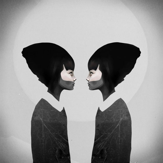 رسومات فنية رائعة محورها المرأة (من وحي الظلام والسلام) صورة رقم 11