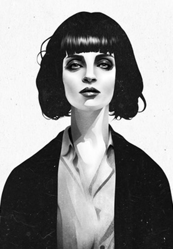 رسومات فنية رائعة محورها المرأة (من وحي الظلام والسلام) صورة رقم 13
