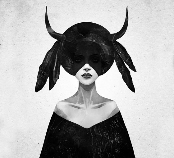 رسومات فنية رائعة محورها المرأة (من وحي الظلام والسلام) صورة رقم 15