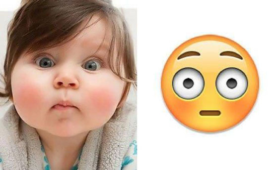 اكثر صورة توضح اوجه الشبه بين تعبيرات الفيسبوك المضحكة وتعابير الاطفال صورة رقم 2