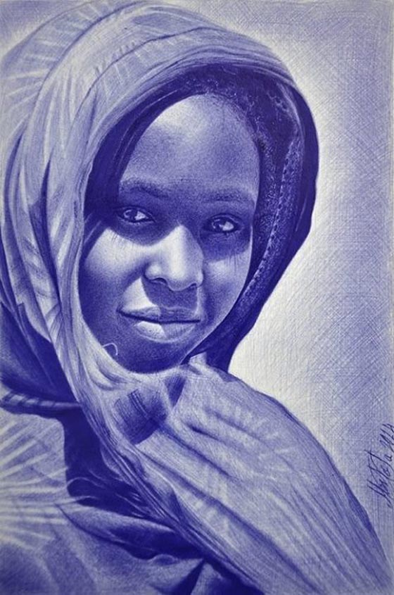 فن نادر.. صور الفنون الابداعية لمصري يرسم بقلم الحبر صورة رقم 1