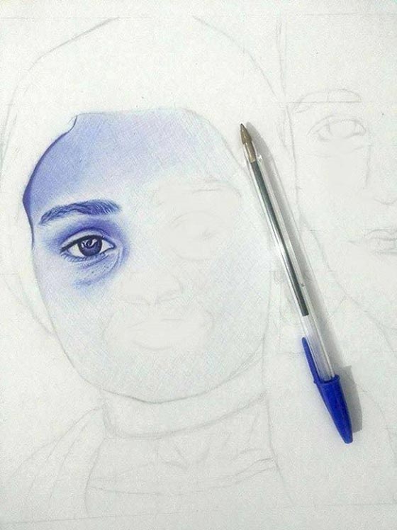 فن نادر.. صور الفنون الابداعية لمصري يرسم بقلم الحبر صورة رقم 16