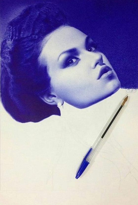 فن نادر.. صور الفنون الابداعية لمصري يرسم بقلم الحبر صورة رقم 15