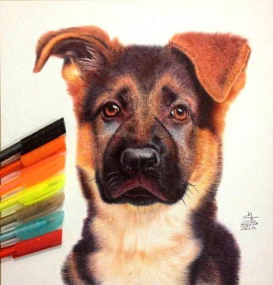 فن نادر.. صور الفنون الابداعية لمصري يرسم بقلم الحبر صورة رقم 4