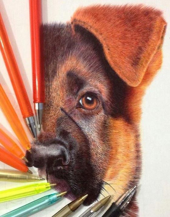 فن نادر.. صور الفنون الابداعية لمصري يرسم بقلم الحبر صورة رقم 3
