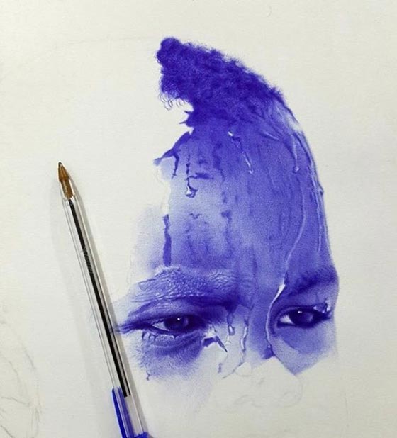 فن نادر.. صور الفنون الابداعية لمصري يرسم بقلم الحبر صورة رقم 6