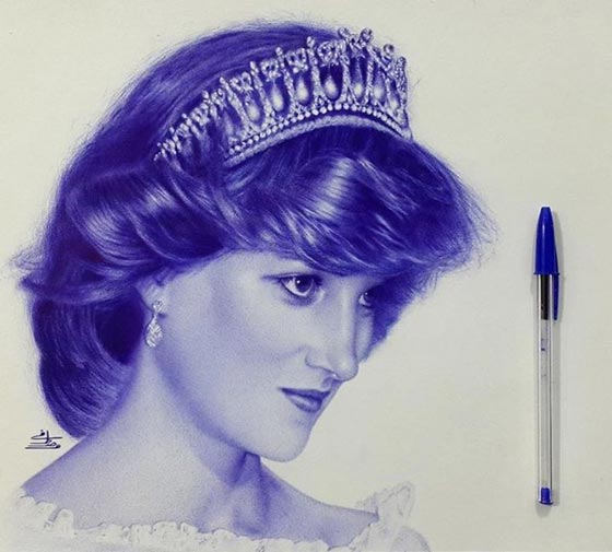 فن نادر.. صور الفنون الابداعية لمصري يرسم بقلم الحبر صورة رقم 12