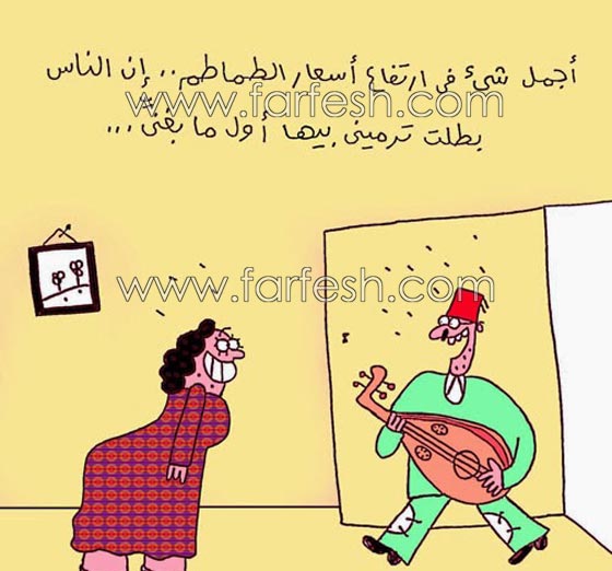  صور كاريكاتير ضاحكة عن ارتفاع اسعار الطماطم (البندورة) صورة رقم 5