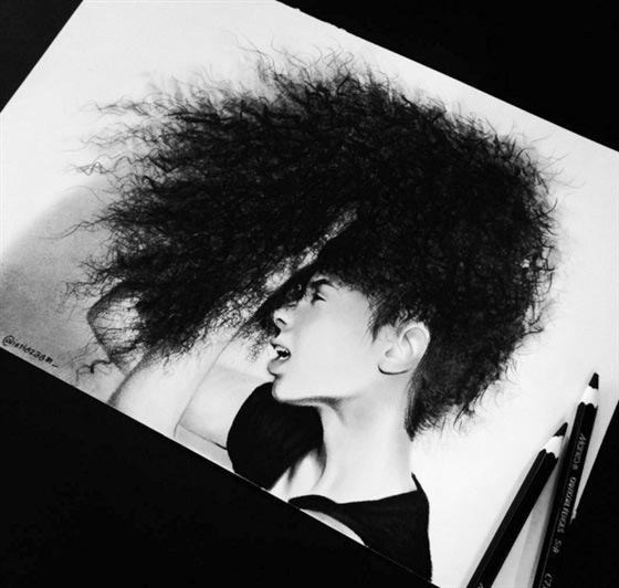 فنان رسم الشعر بالرصاص بصورة مذهلة.. شاهد الصور صورة رقم 7