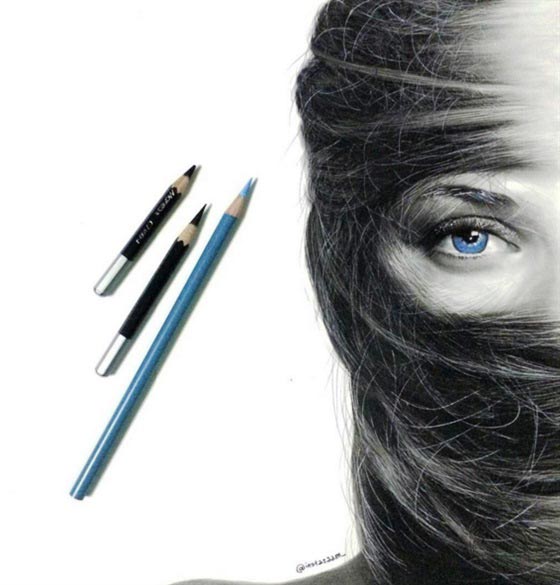 فنان رسم الشعر بالرصاص بصورة مذهلة.. شاهد الصور صورة رقم 9