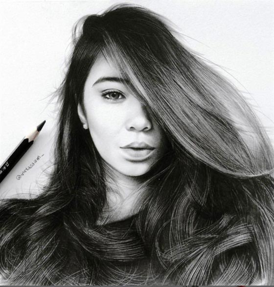 فنان رسم الشعر بالرصاص بصورة مذهلة.. شاهد الصور صورة رقم 10