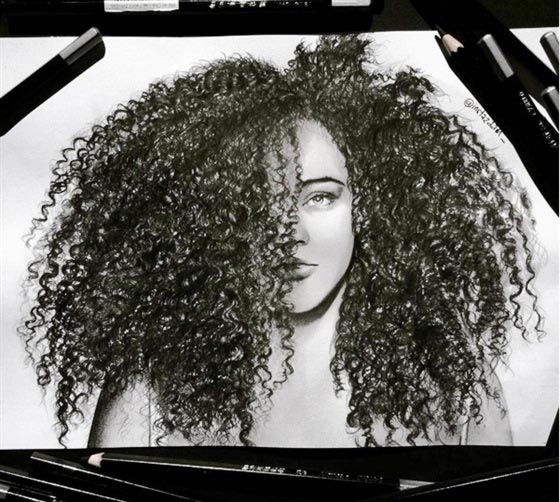 فنان رسم الشعر بالرصاص بصورة مذهلة.. شاهد الصور صورة رقم 11
