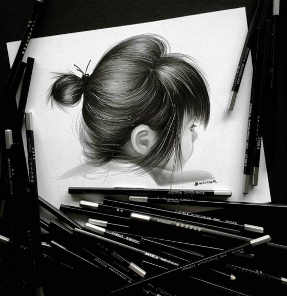 فنان رسم الشعر بالرصاص بصورة مذهلة.. شاهد الصور صورة رقم 12