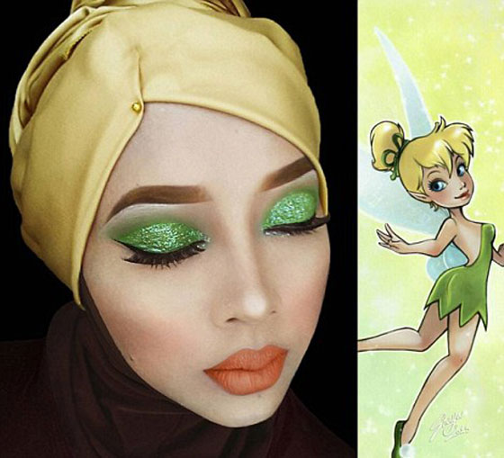 صور مذهلة: فتاة استخدمت حجابها كي تتحول الى اميرات ديزني! صورة رقم 8
