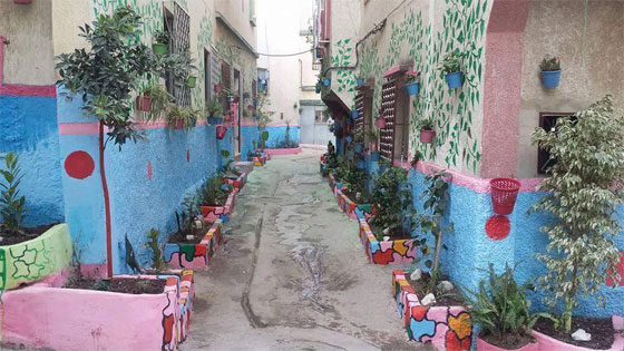 شباب طنجة المغربية يحولون شوارعهم الى تحف فنية مزينة بالورود والأشجار والالوان صورة رقم 15 شباب طنجة المغربية يحولون شوارعهم الى تحف فنية مزينة بالورود والأشجار والالوان صورة رقم 15