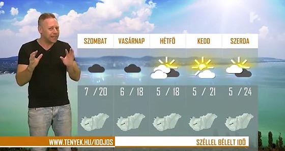رياح شديدة تقتحم الاستوديو وتطيح بمذيع النشرة الجوية!! صورة رقم 1