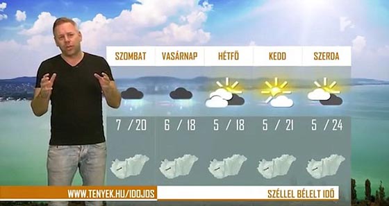 رياح شديدة تقتحم الاستوديو وتطيح بمذيع النشرة الجوية!! صورة رقم 2
