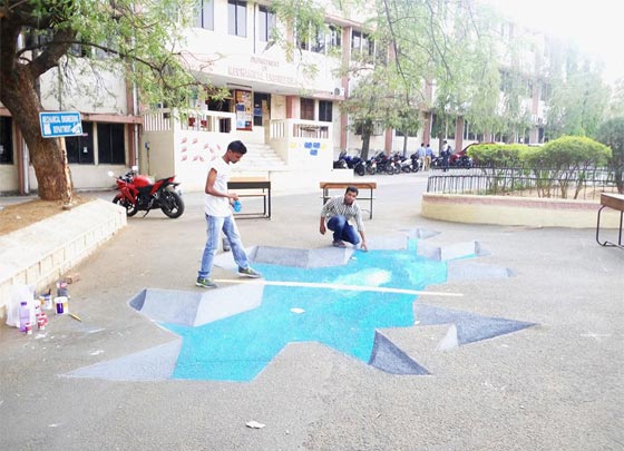 الهند: رسومات مذهلة تدمج بين الواقع والفن بمهارة خارقة.. شاهدها صورة رقم 9