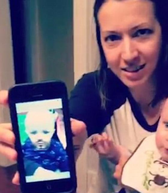 شاهد ما فعله رضيع عندما راى صورته في سناب شات صورة رقم 5