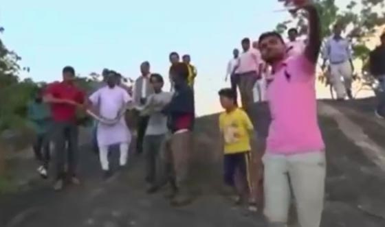 ثعبان ضخم يهاجم رجلا حاول التقاط صورة سيلفي صورة رقم 1