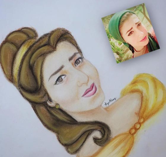 فنانة مصرية ترسم طفلاتها بالكاتشب والمايونيز وتضيف اليهن البهارات! صورة رقم 3