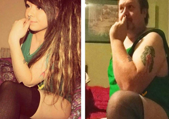 صور طريفة.. والد يقلد حركات ابنته الجميلة على انستغرام ويفوقها شهرة! صورة رقم 12
