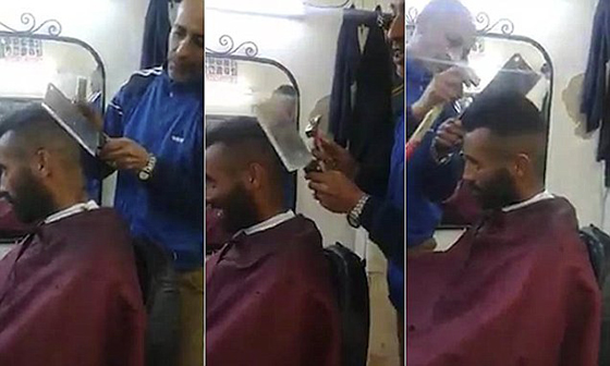 فيديو طريف: حلاق يقص شعر الزبائن باستعمال الساطور والشاكوش  صورة رقم 1
