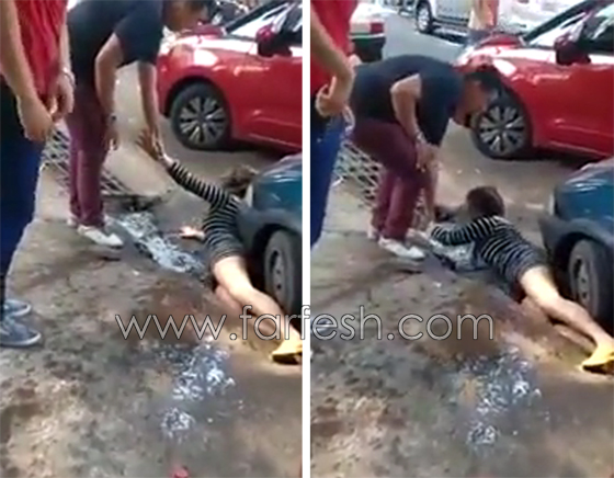 فيديو  فتاة ترقص مع صديقها تسقط داخل  مجرى صرف المياه! صورة رقم 6
