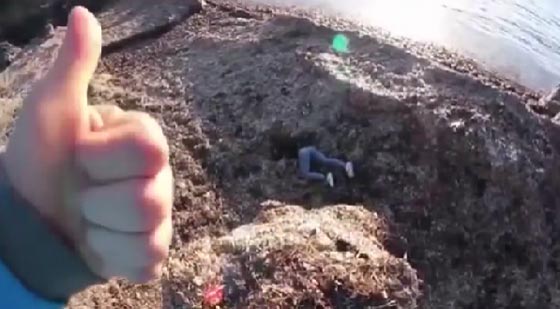 فيديو صادم.. .. شاب يدفع صديقته من فوق سلسلة تلال ثم يبدي ابتهاجا صورة رقم 4
