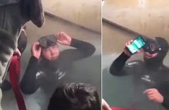 شاهدوا مدى تحمل آيفون 7 في المياه المتجمدة صورة رقم 1