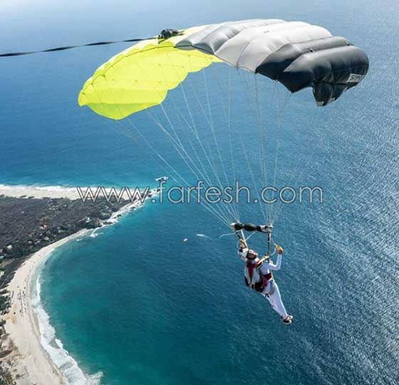 فيديو وصور عارضة أزياء عالمية تقوم بعروض خطيرة في السماء  صورة رقم 4