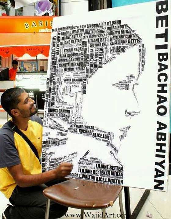 فنان هندي رسم شخصيات عالمية بالرصاص والمسامير صورة رقم 3