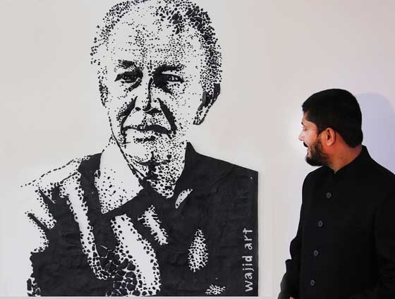 فنان هندي رسم شخصيات عالمية بالرصاص والمسامير صورة رقم 14
