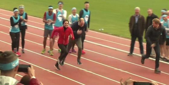 فيديو طريف.. شاهد سباق ابناء العائلة المالكة في بريطانيا صورة رقم 1