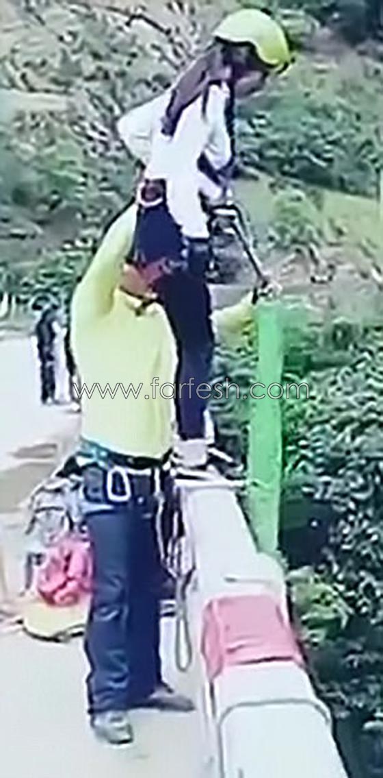فيديو مؤلم.. شاهد ماذا حدث لهذه الفتاة بعد قفزة عن الجسر! صورة رقم 3