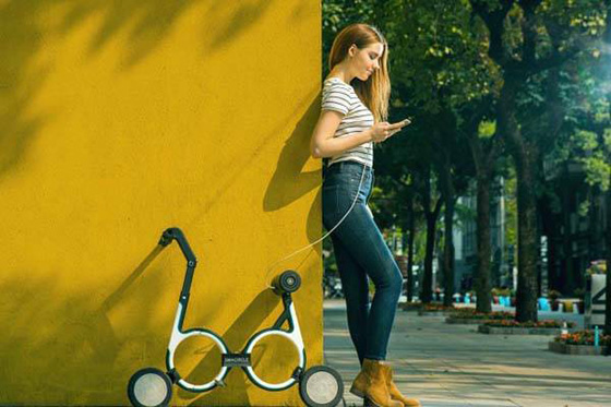 دراجة هوائية ذكية تطوى وتحمل بحقيبة ومزودة بنظام تحديد المواقع صورة رقم 8