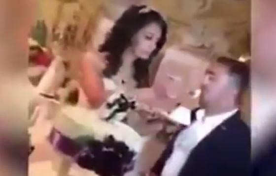 تصرف وقح من عريس يترك عروسه محرجة وسط المعازيم.. فيديو صورة رقم 1