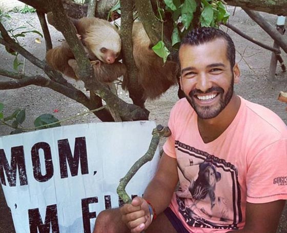 مغامر يطوف العالم اختار ان يطمئن والدته عليه بهذه الطرق الغريبة! صورة رقم 3