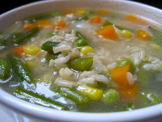 وصفة تحضير شوربة الخضار مع الأرز اللذيذة صورة رقم 3