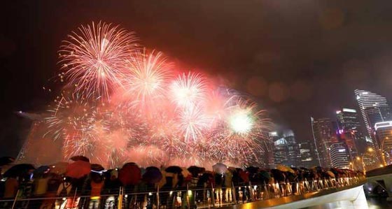 بالفيديو والصور.. احتفالات العالم بالعام الجديد 2018  بعروض مذهلة  صورة رقم 2