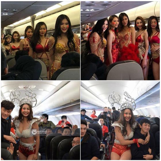 فيديو وصور.. عرض أزياء ملابس داخلية على متن طائرة ! صورة رقم 1