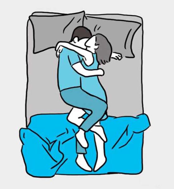 صورة رقم 8 - للمتزوجين فقط.. تعرف على حياتك العاطفية من خلال وضعية نومكما صورة رقم 8 - للمتزوجين فقط.. تعرف على حياتك العاطفية من خلال وضعية نومكما