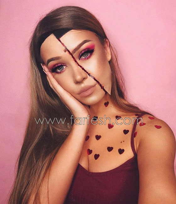 فتاة تحول وجهها إلى لوحات مدهشة على انستقرام صورة رقم 13