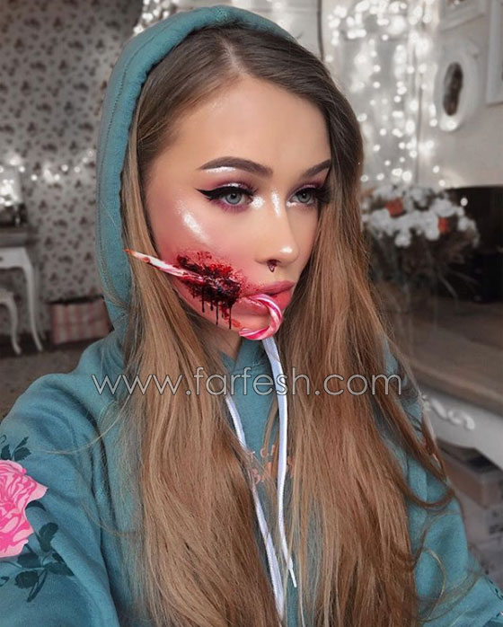 فتاة تحول وجهها إلى لوحات مدهشة على انستقرام صورة رقم 16
