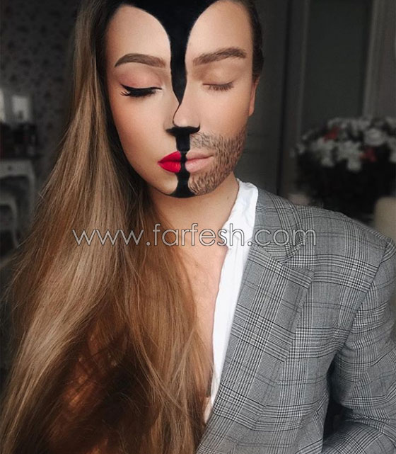 فتاة تحول وجهها إلى لوحات مدهشة على انستقرام صورة رقم 18
