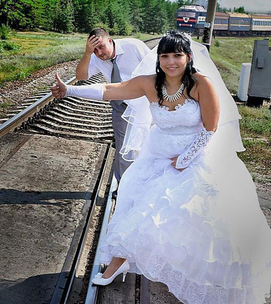  من روسيا مع الحب: صور مضحكة لعرائس وعرسان يوم الفرح صورة رقم 7