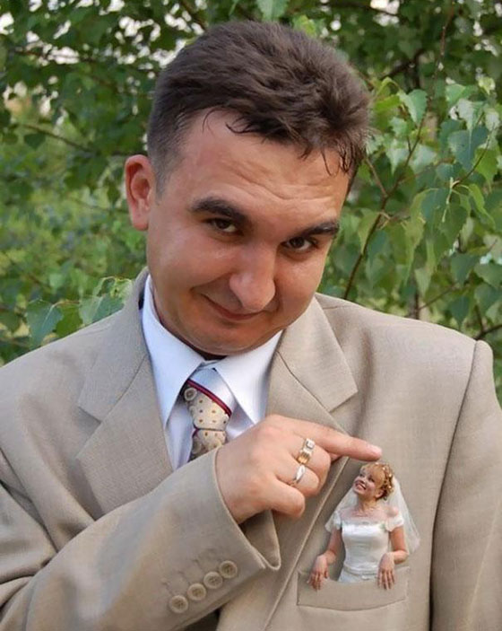  من روسيا مع الحب: صور مضحكة لعرائس وعرسان يوم الفرح صورة رقم 12