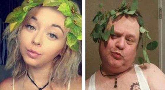 مجموعة صور مضحكة لرجال يقلدون فيها الفتيات صورة رقم 1
